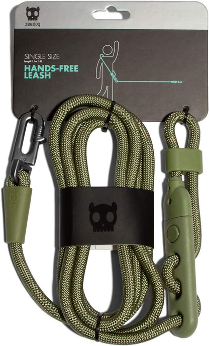 Army Green 3-In-1 Hands-Free Dog Leash