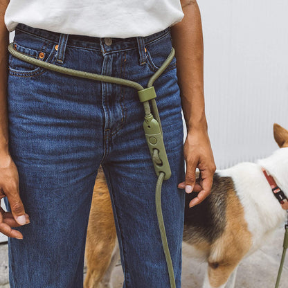 Army Green 3-In-1 Hands-Free Dog Leash